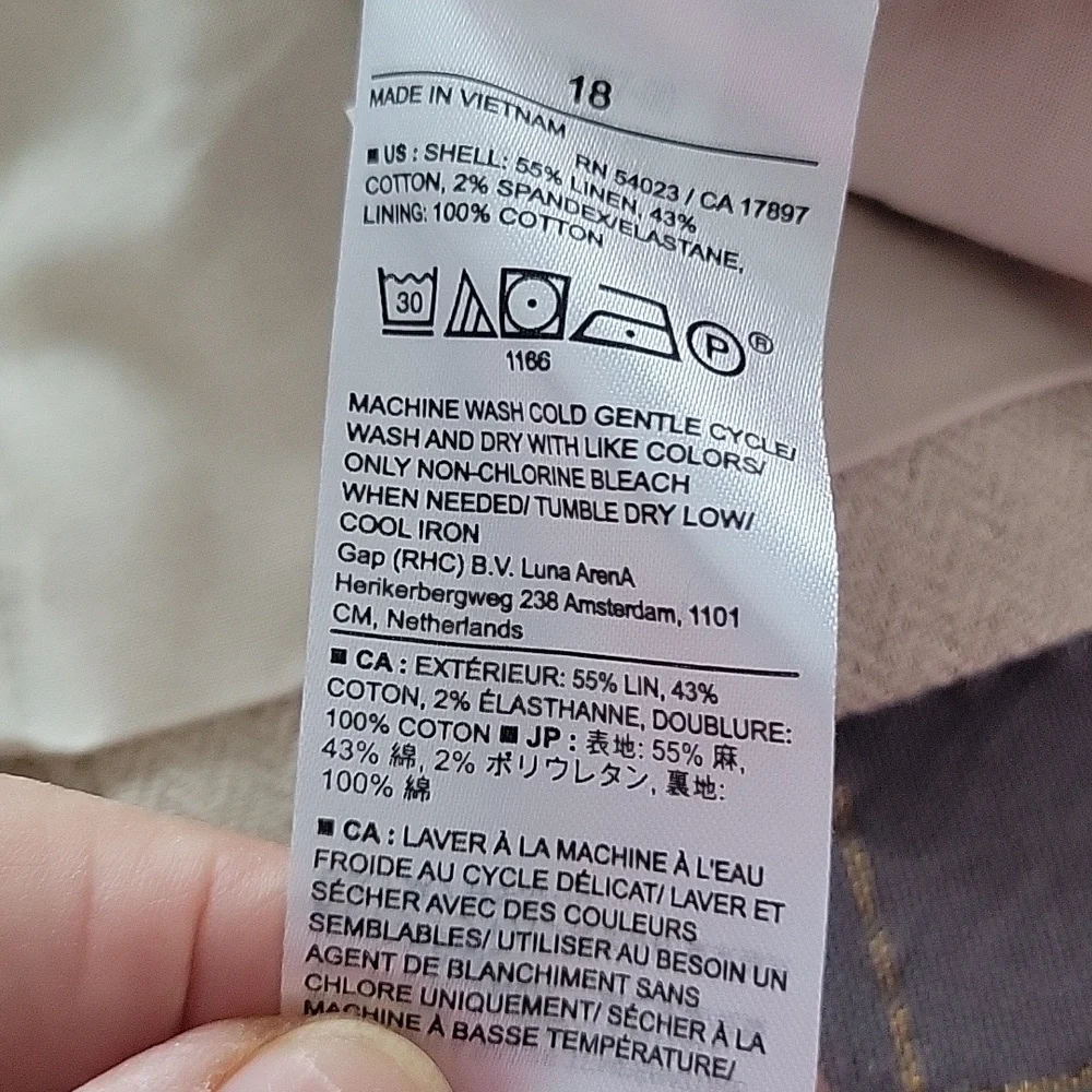 Banana Republic Vest, Size 18, Light Taupe/Pebble, NWT - Picture 7 of 10